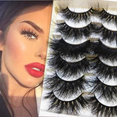 Cruelty Free Dramatic Look Faux Mink Wispy Eyelashes 25mm