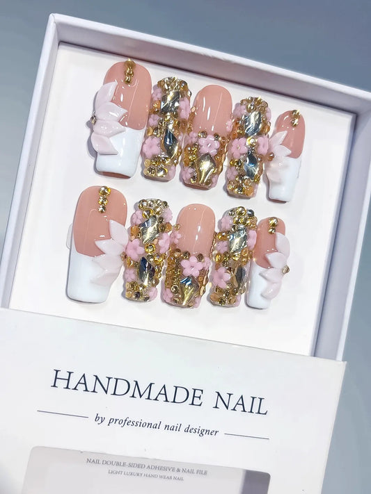 Handmade Press-On Nails — L300 Long Stiletto