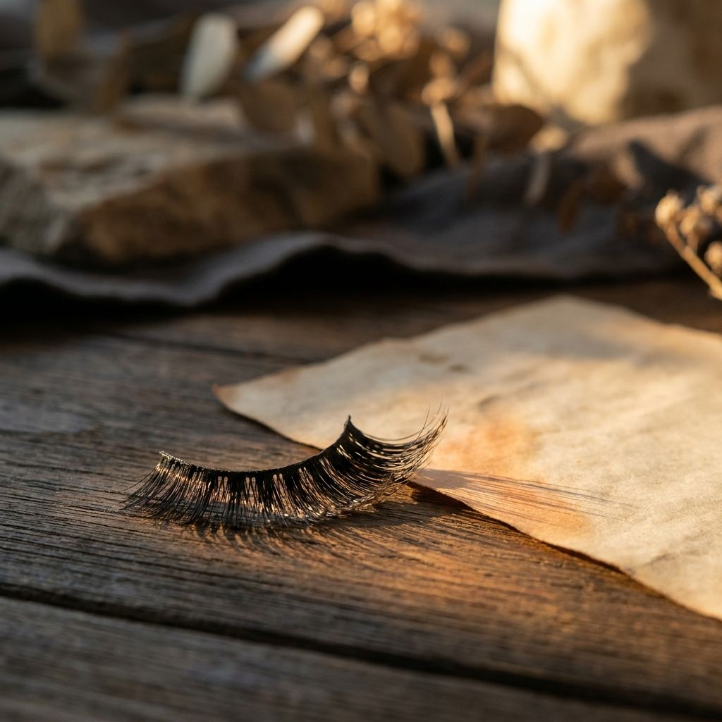 Cat eye wispy lashes