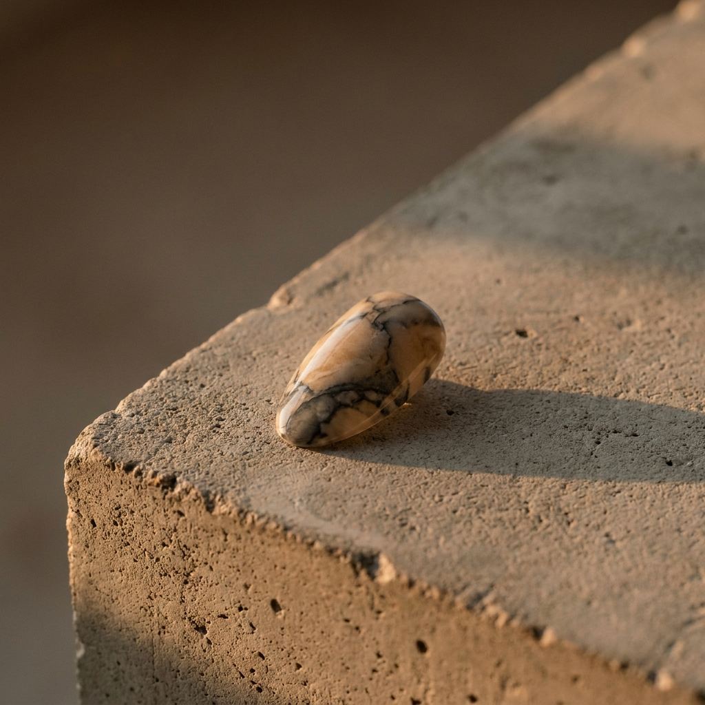 Marble design press-on nail